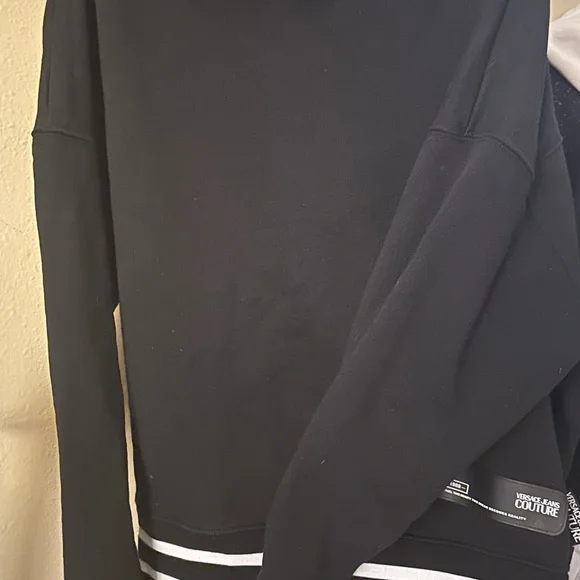 Versace Jeans Couture Black Sweatshirt with Patch - Picture 6 of 9